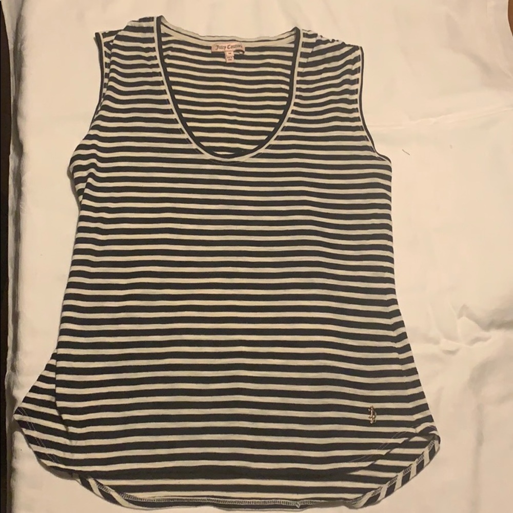 Juicy Couture Navy/White Tank